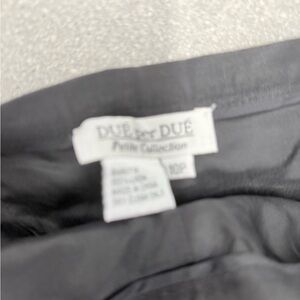 10P silk black pants